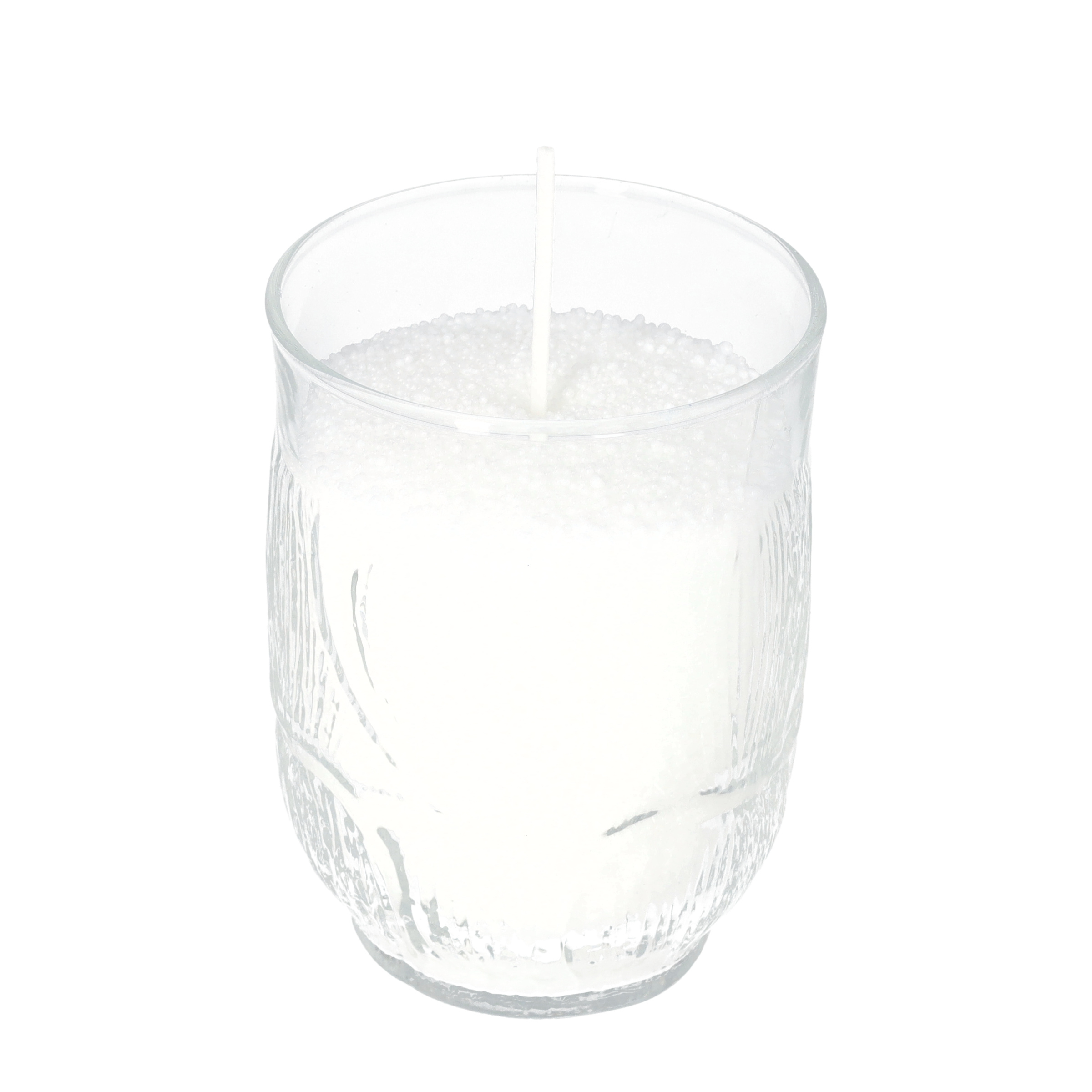 (100g) Kerzen Sand DIY Perlenkerze Wachs Granulat Pearled Candle Farbsand inkl. Runddocht - Weiss