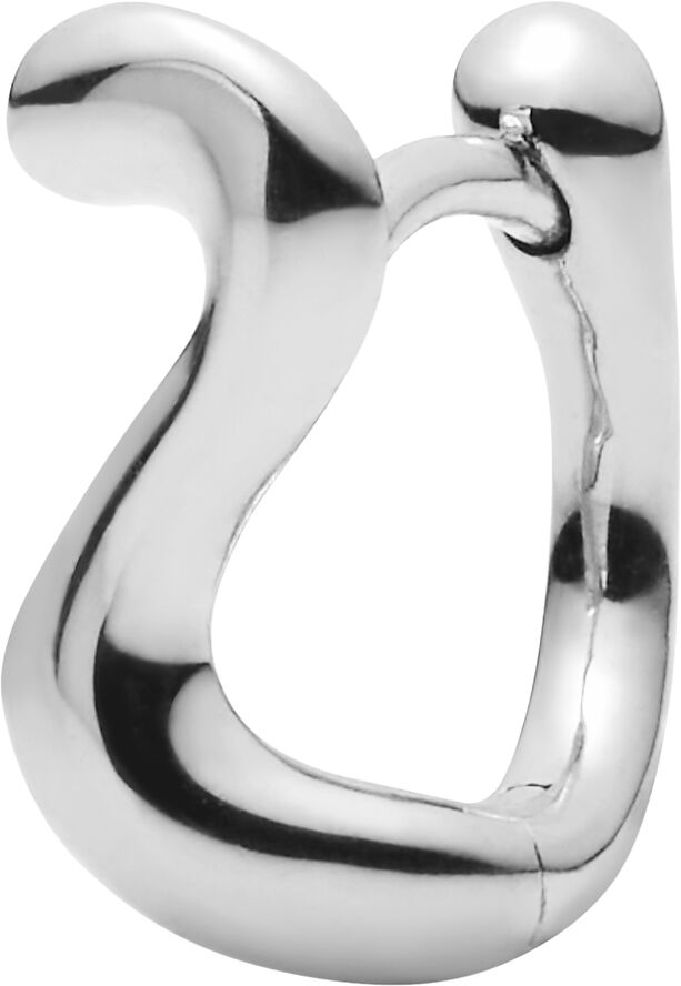 Maria Black Lotus 7 Huggie Right Silver HP Silver