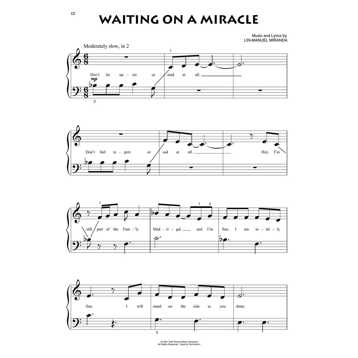 Hal Leonard Disney Encanto pianoboek voor kinderen