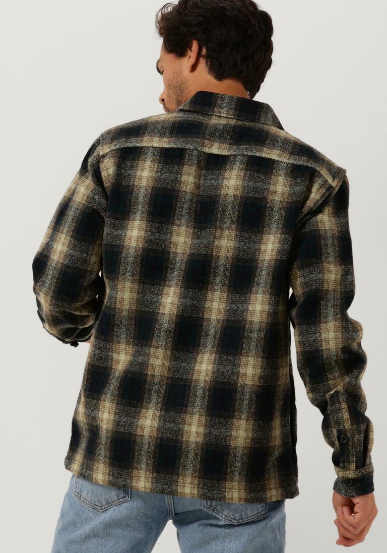 ANERKJENDT donkerblauwe anerkjendt overshirt aklion thick check overshirt