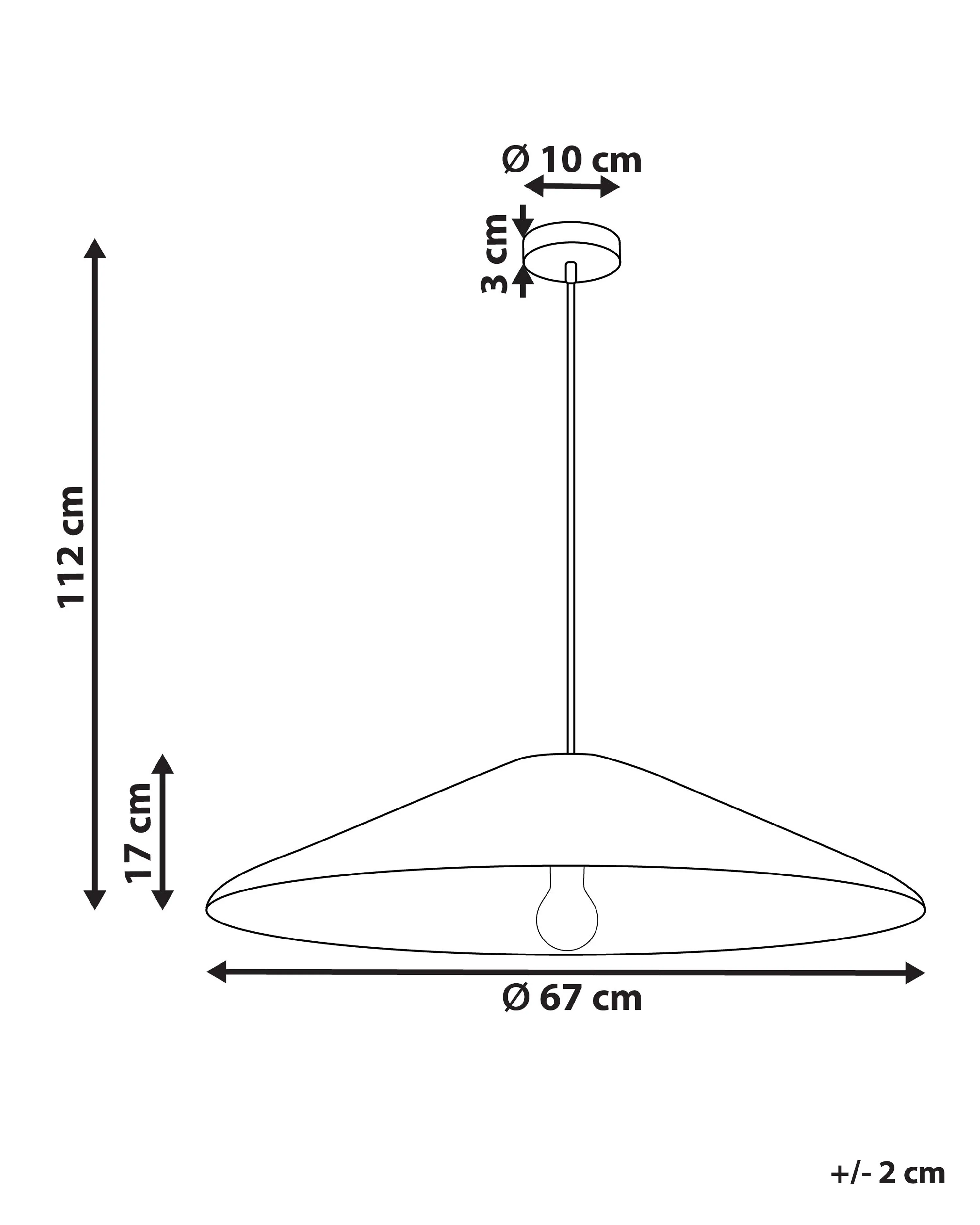 Hanglamp LUAGAN Wicker Natuurlijk