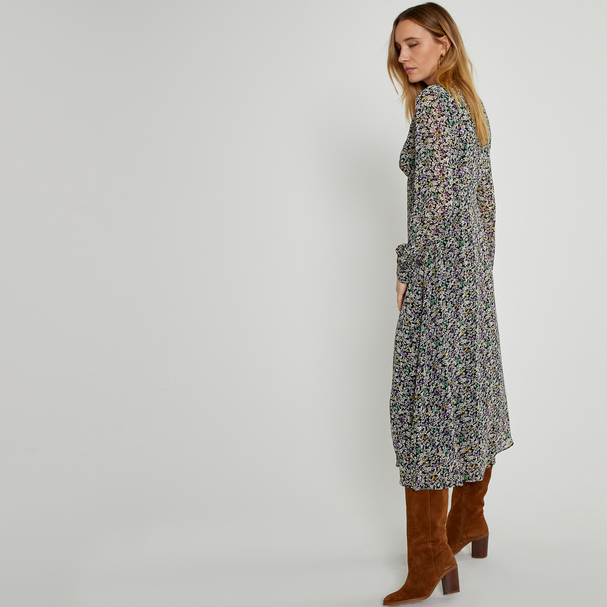 COLEÇÕES LA REDOUTE<br>Vestido longo florido, estampa floral