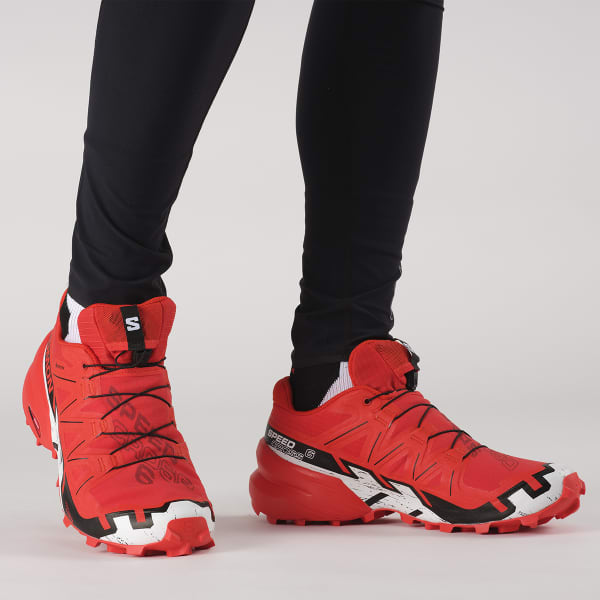 Chaussure trail SALOMON SPEEDCROSS 6 GORE-TEX FIERY RED/BLACK/WHITE