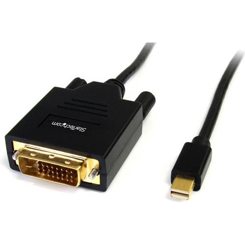 StarTech.com Câble Mini DisplayPort vers DVI de 1,8m - Adaptateur Mini DP à DVI - Vidéo 1080p - Passif mDP vers DVI-D Single Link, mDP ou Thunderbolt 1/2 Mac/PC vers Moniteur/Écran DVI