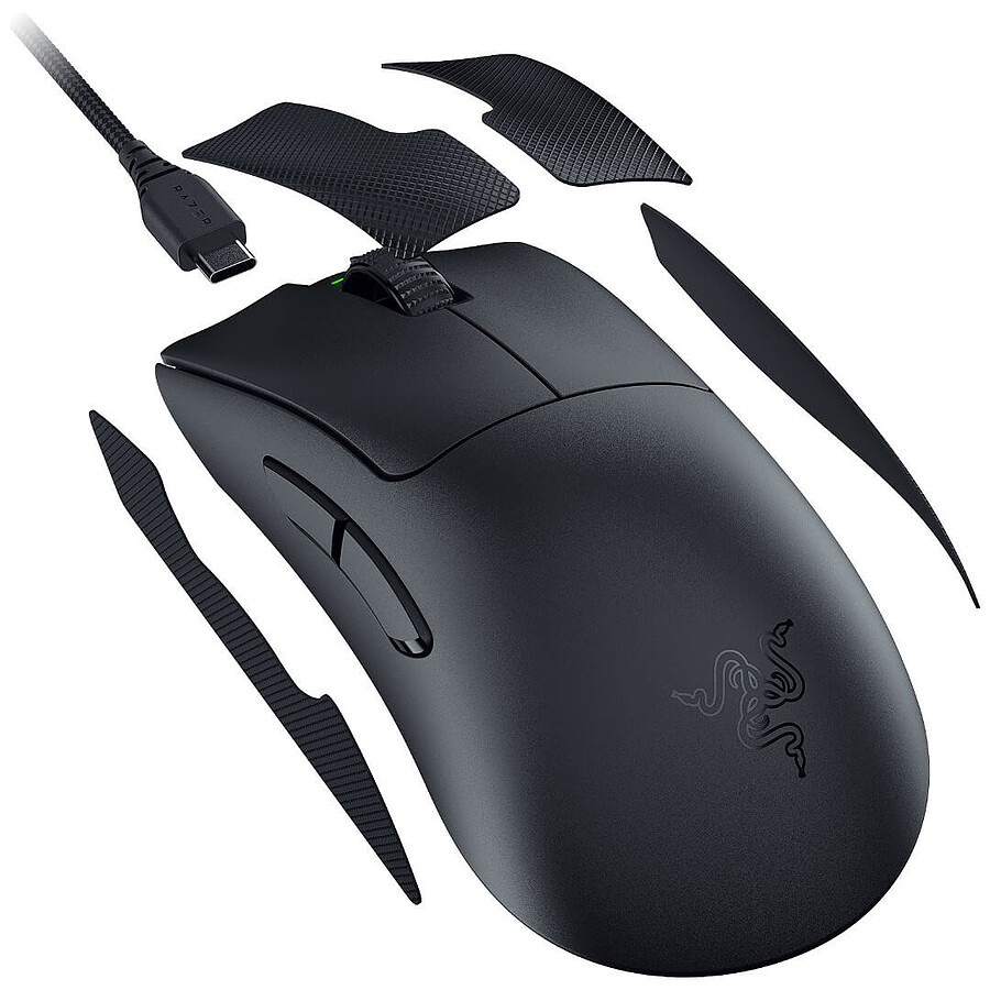 Razer DeathAdder V3 Pro - Noir + dongle sans-fil Razer HyperPolling