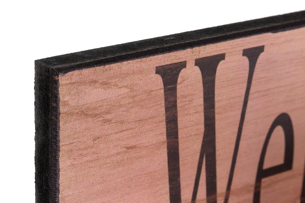 Holzschild - Welcome friends - 40x10 cm