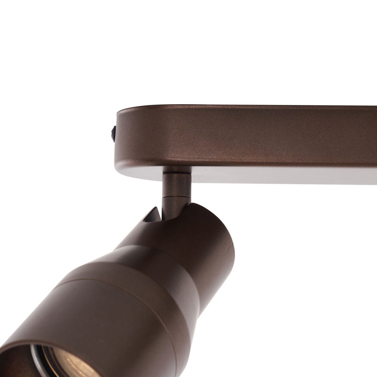 Afgeronde plafondspot donker brons GU10 50mm 2-lichts - Stanley
