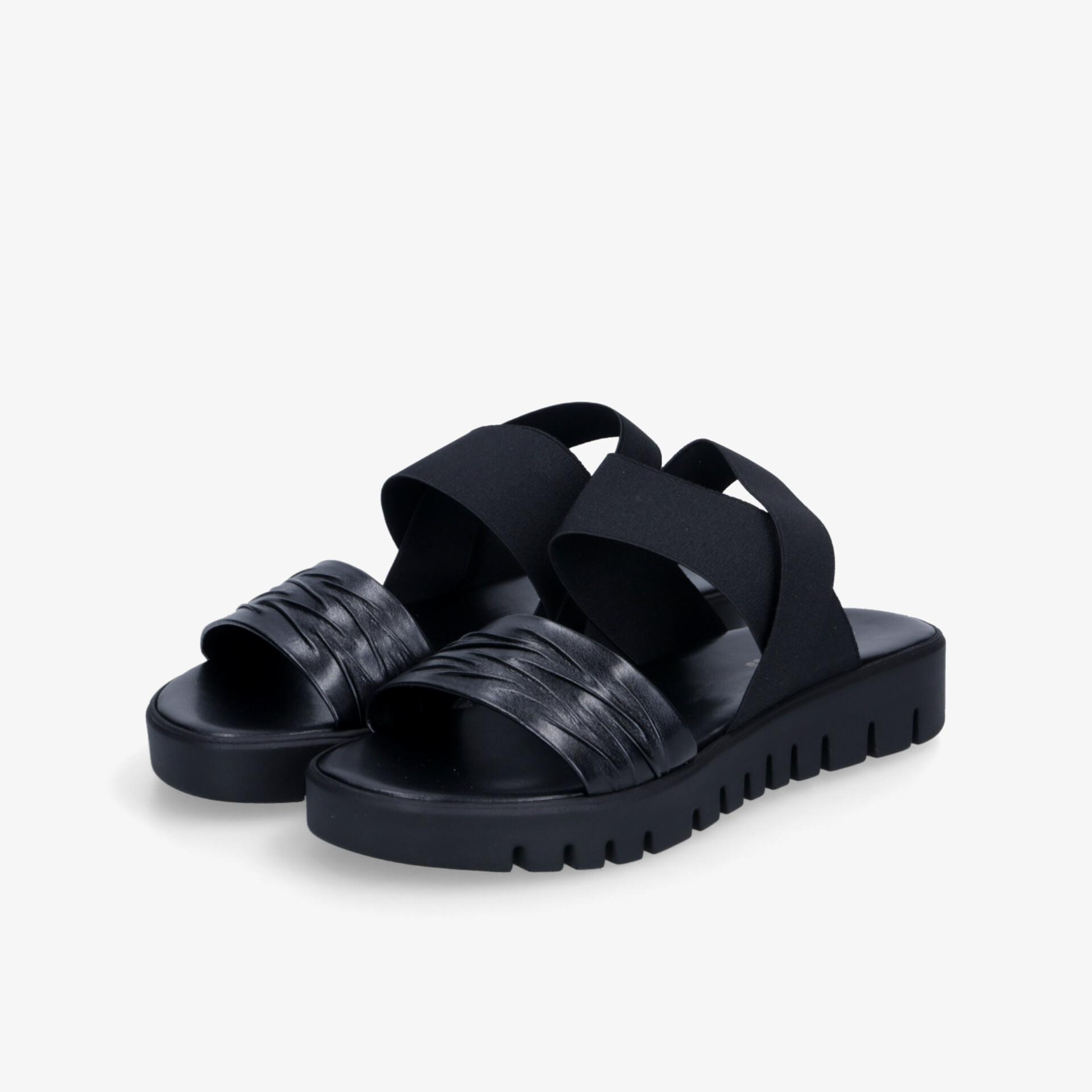 street shoes Damen Plateausandalen schwarz