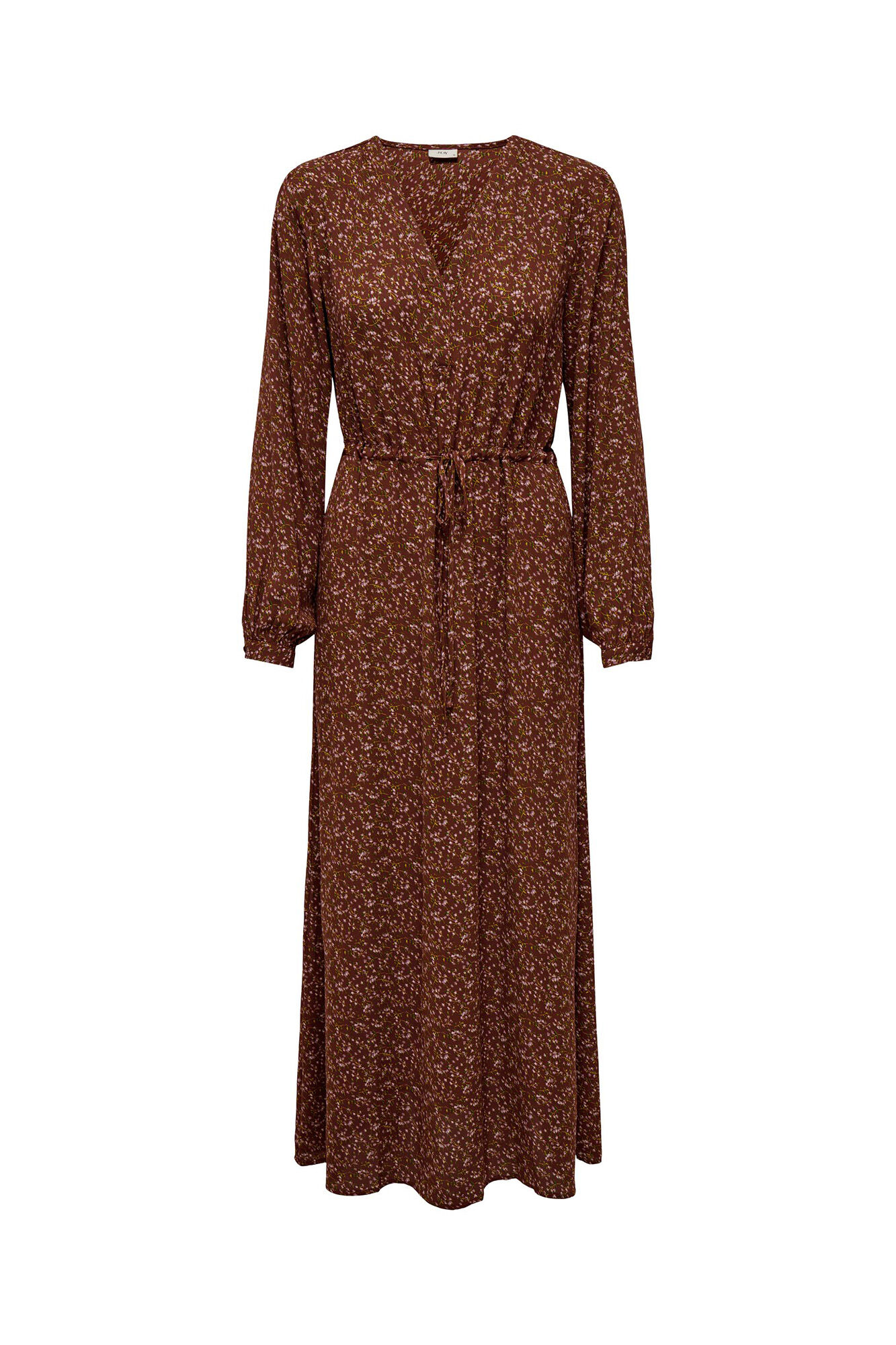 Vestido longo com decote em V