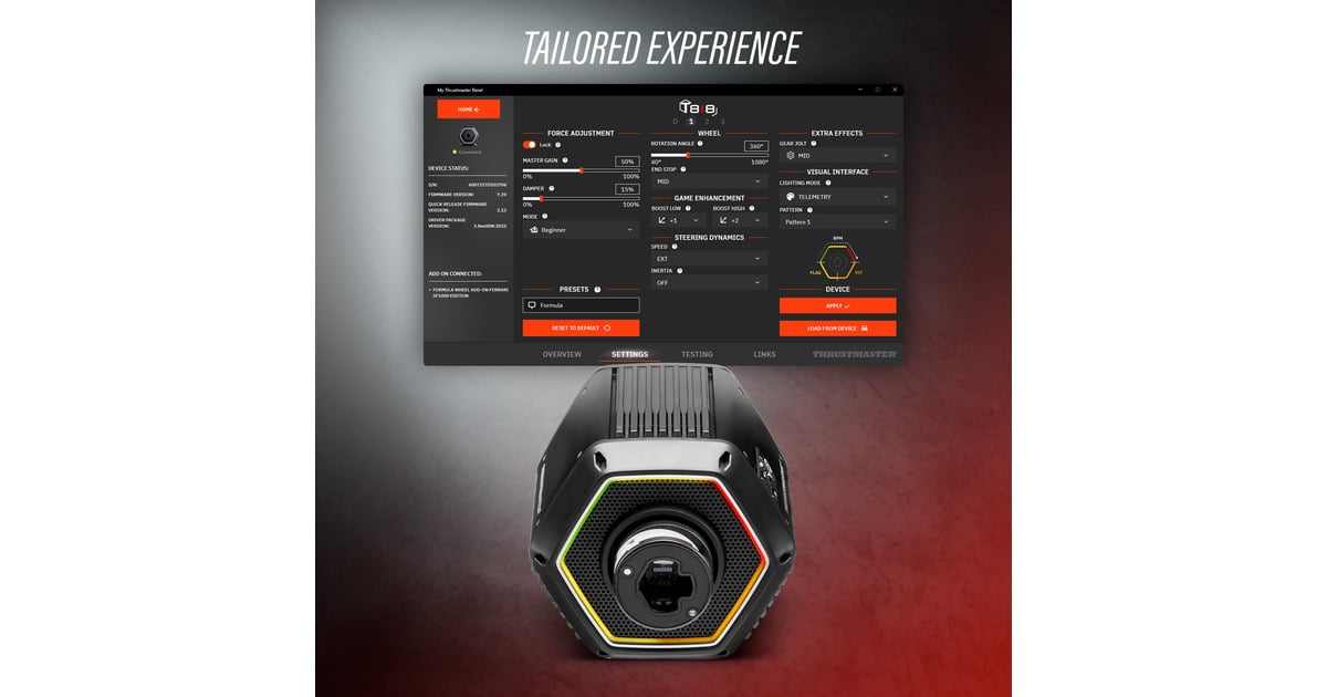 ThrustmasterT818 Black Edition stuurbasis  (Zwart)