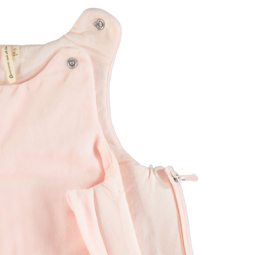 Turbulette sans manches en velours motif papillon - Rose