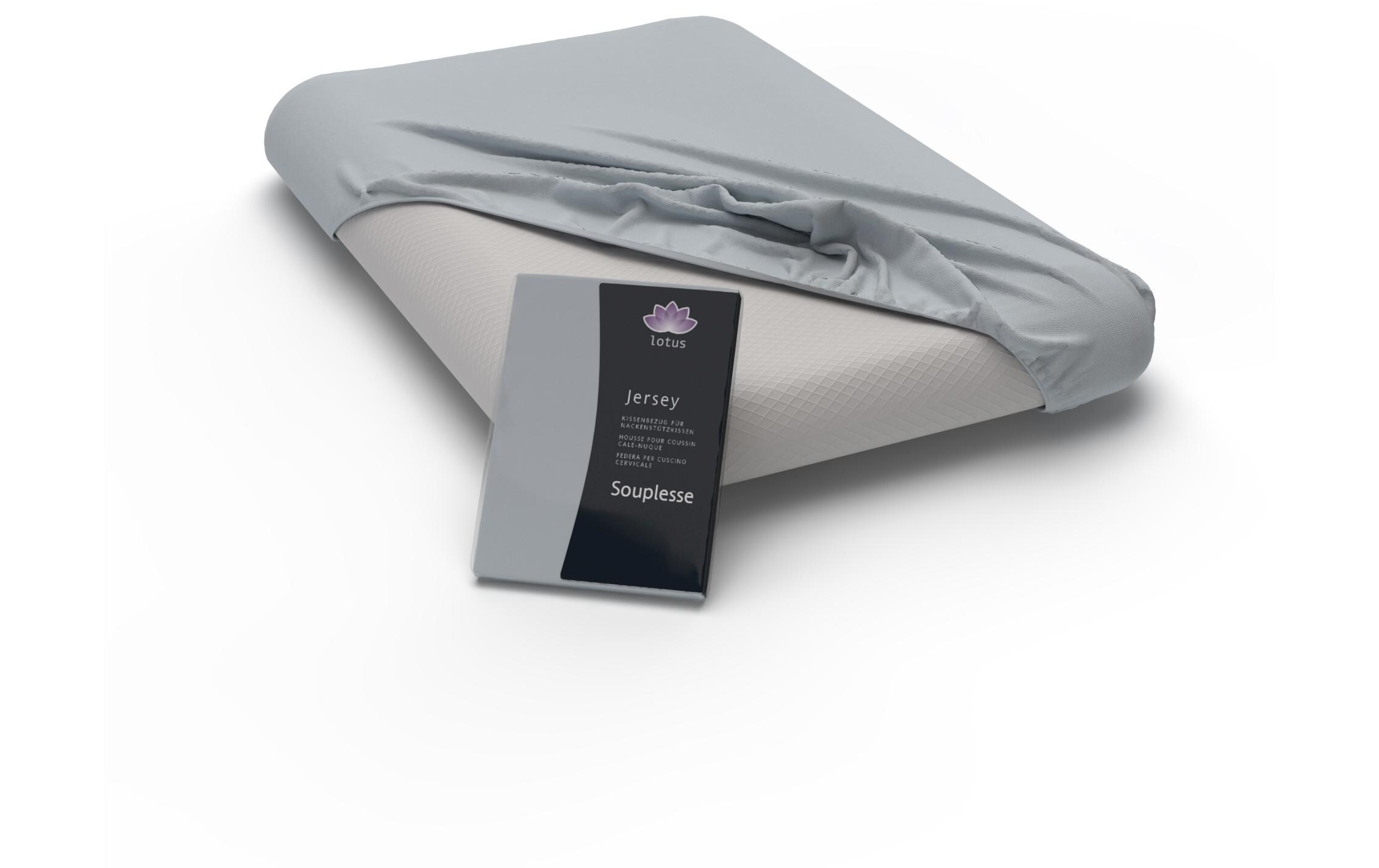 Kopfkissenbezug Lotus Souplesse 40 x 60 cm, ChromeErsatzbezug