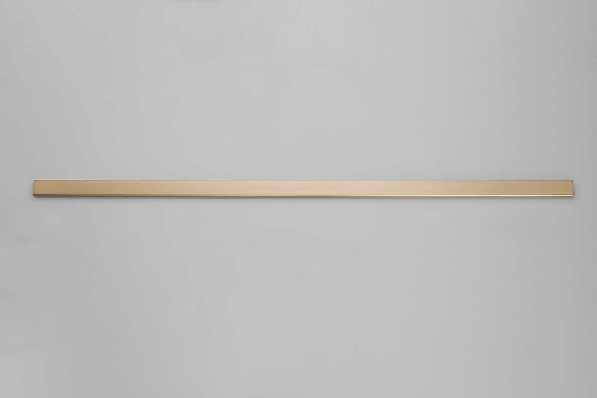 Saniclear Brass stabilisatiestang 120cm geborsteld messing - mat goud inkortbaar