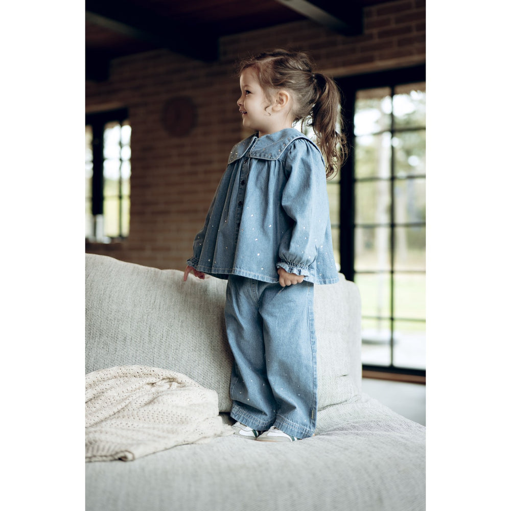 Køb Hust & Claire Blue Denim Karoline Denim W.Studs