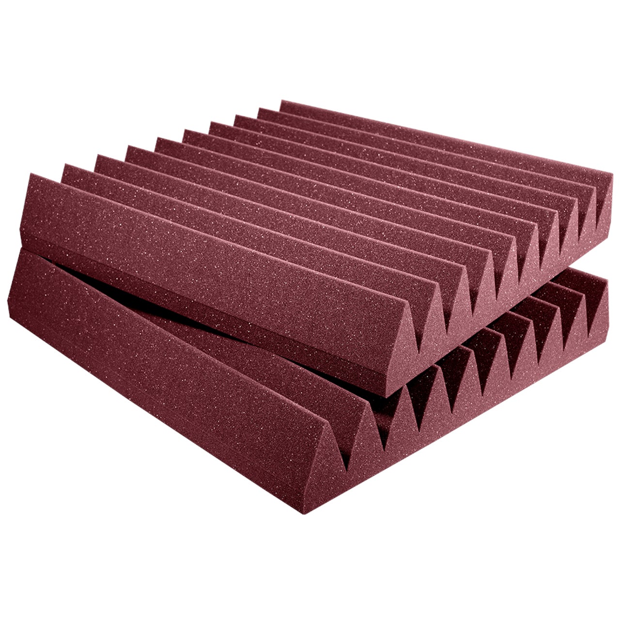 Auralex Studiofoam Wedges Burgundy 61x61x10cm absorber rood (6-delig)