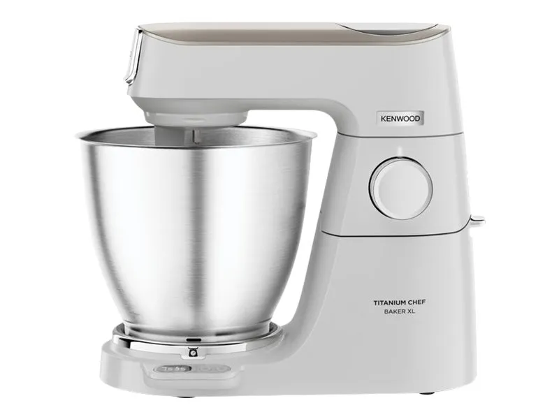 Kenwood Titanium Chef Baker XL KVL65.001WH - Køkkenmaskine - 1200 W - hvid/champagnecreme