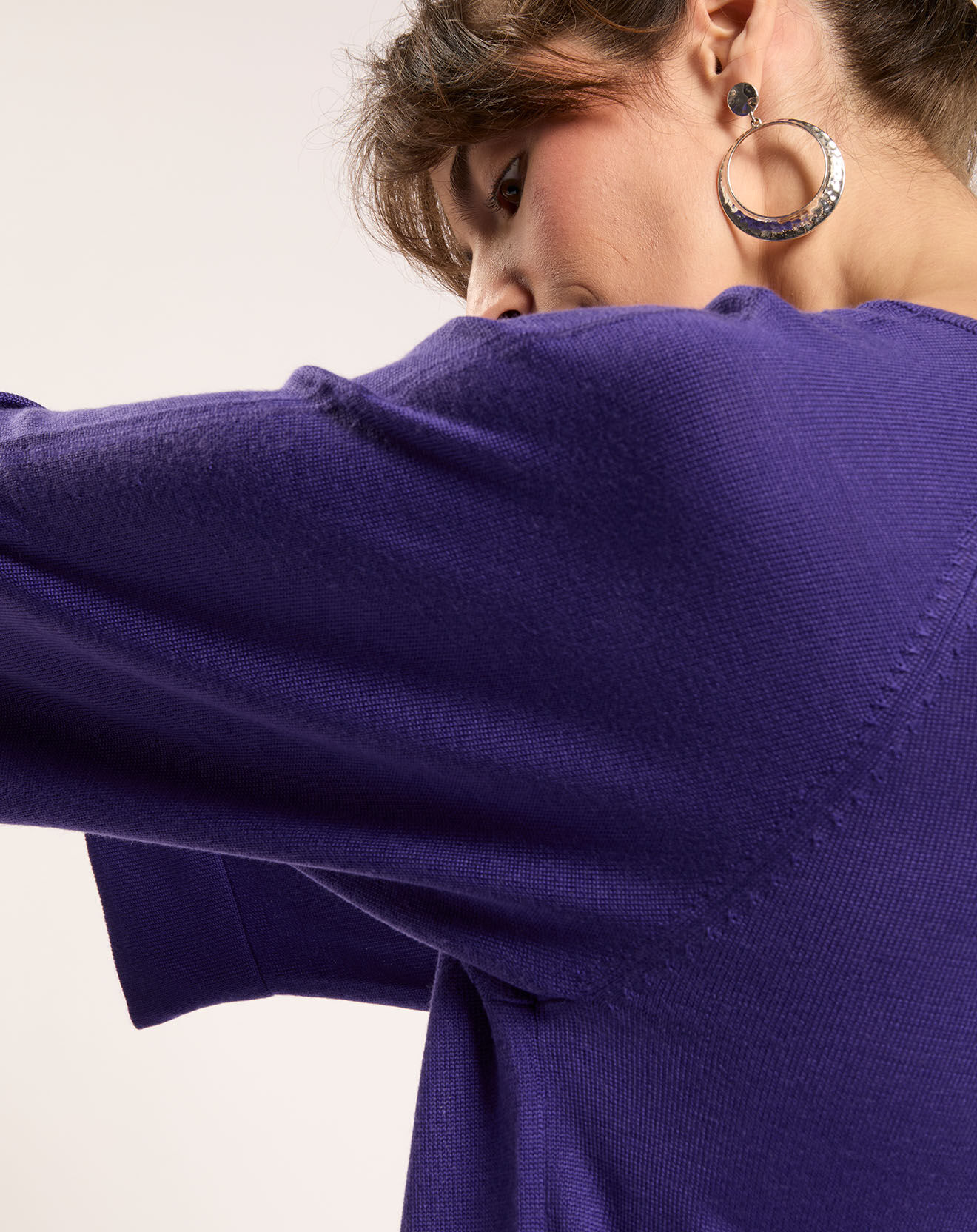 Zapa Robe en Laine mélangée Rhea violette