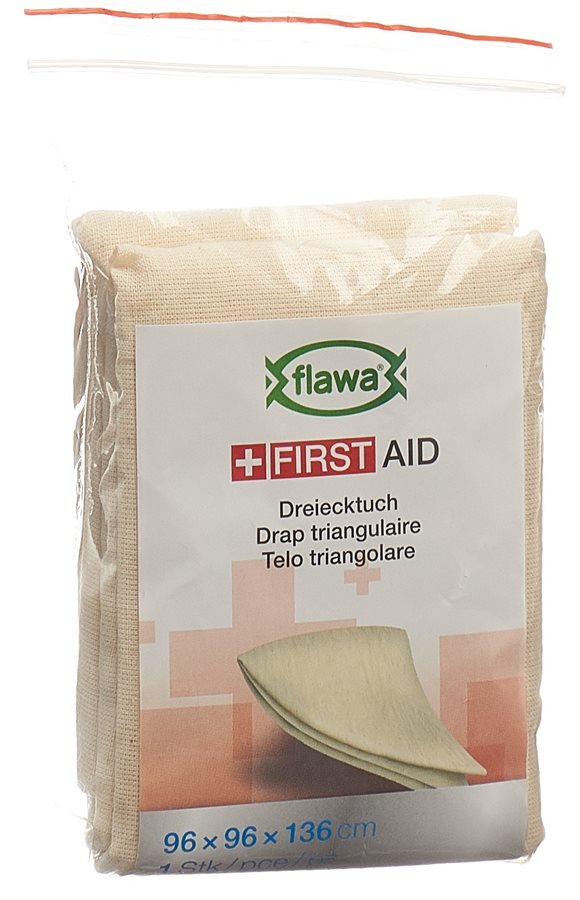 FLAWA Dreiecktuch<br>1 Stück, Beutel, 96x96x136cm