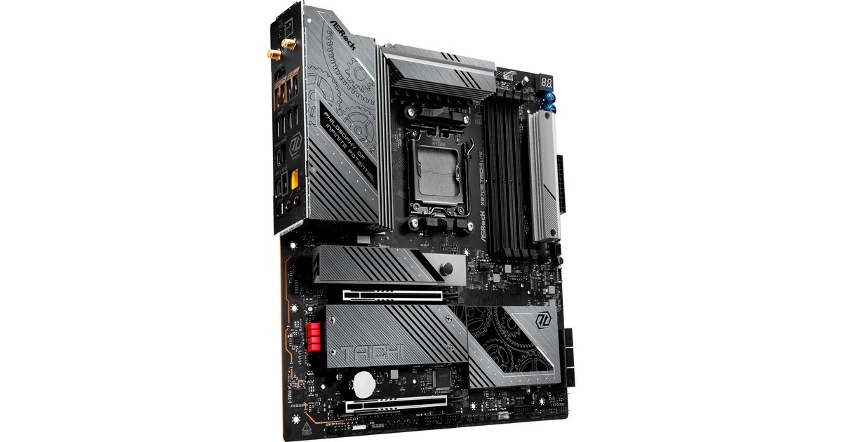 ASRockX870E Taichi Lite socket AM5 moederbord  (RAID, 5 Gb-LAN, WLAN, BT, E-ATX)