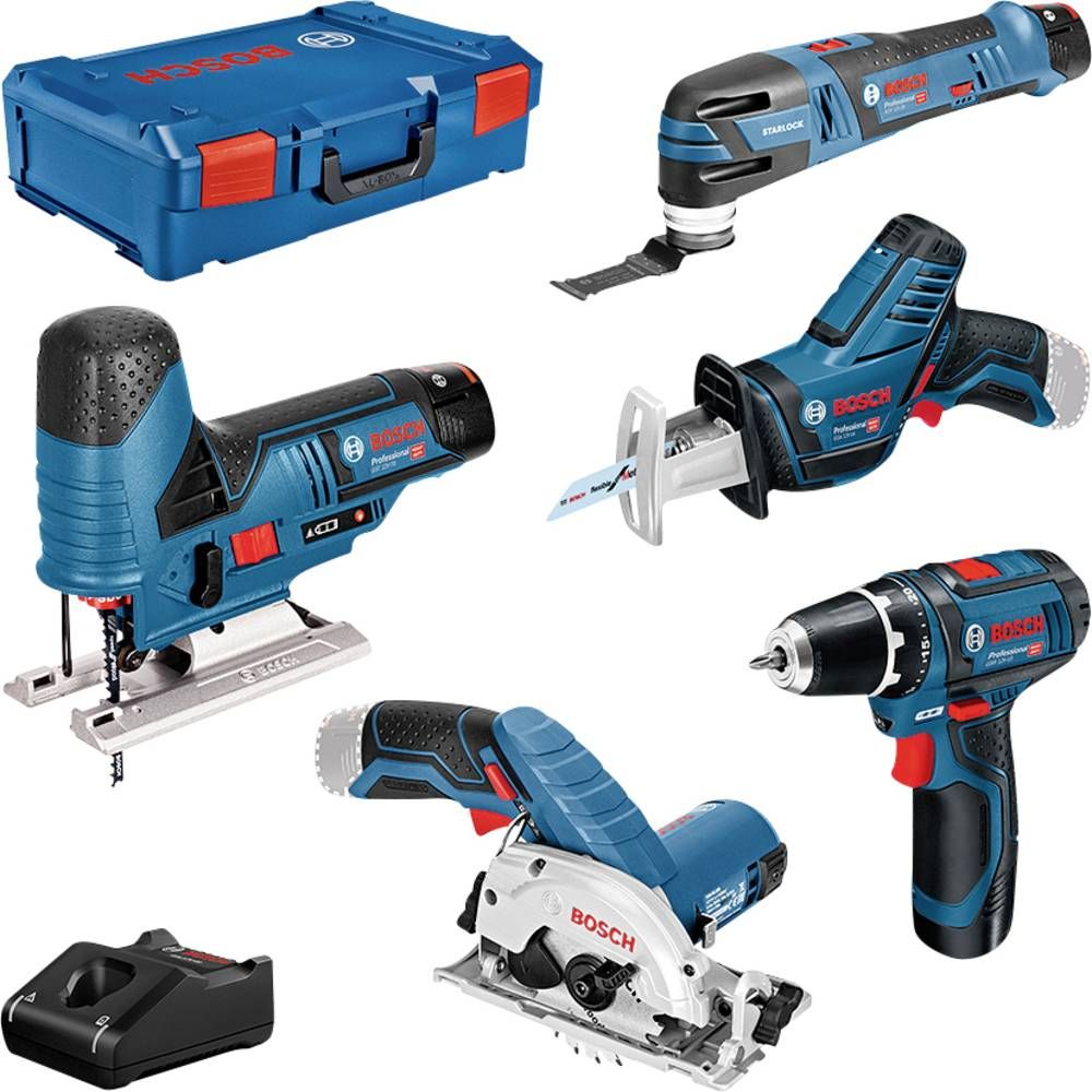 Bosch 5 Toolkit 12V Accu toolkit in XL-Boxx - 0615A0017C