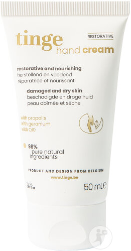 Tinge Crème Mains Réparatrice Et Nourrissante Tube 50ml