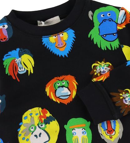 Stella McCartney Kids Sweatshirt - Sort m. Aber