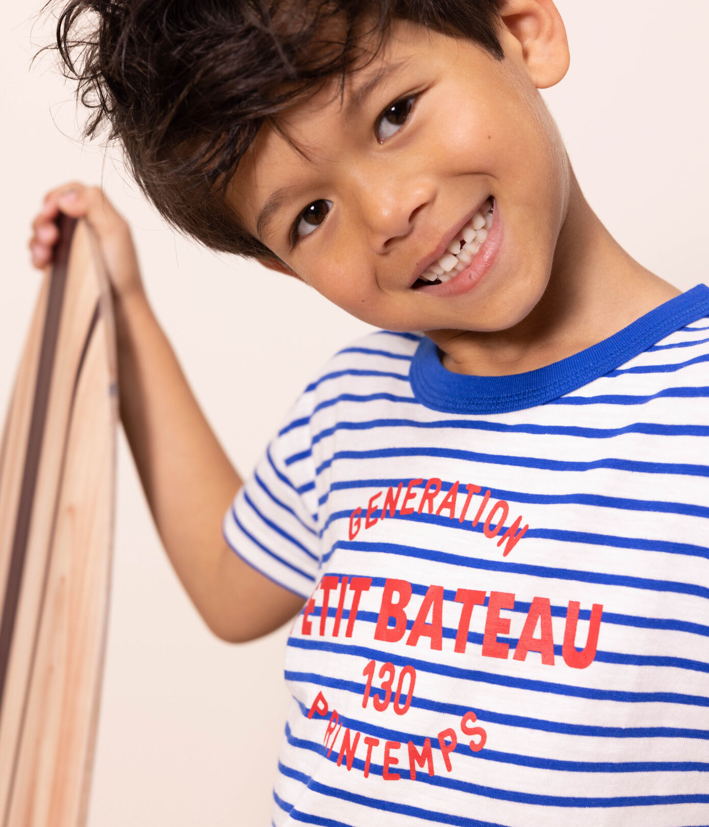 Tee-shirt rayé en coton enfant fille / garçon