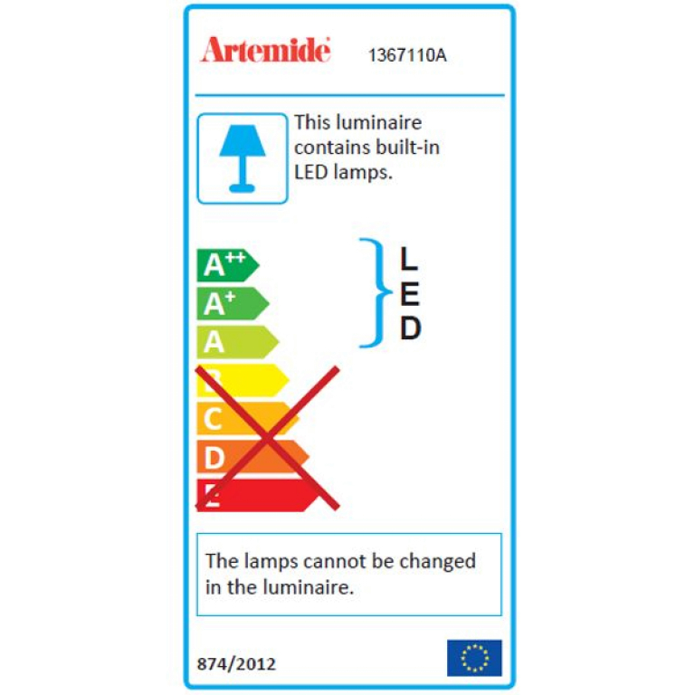 Artemide Mercury hanglamp Ø110 LED 3000K