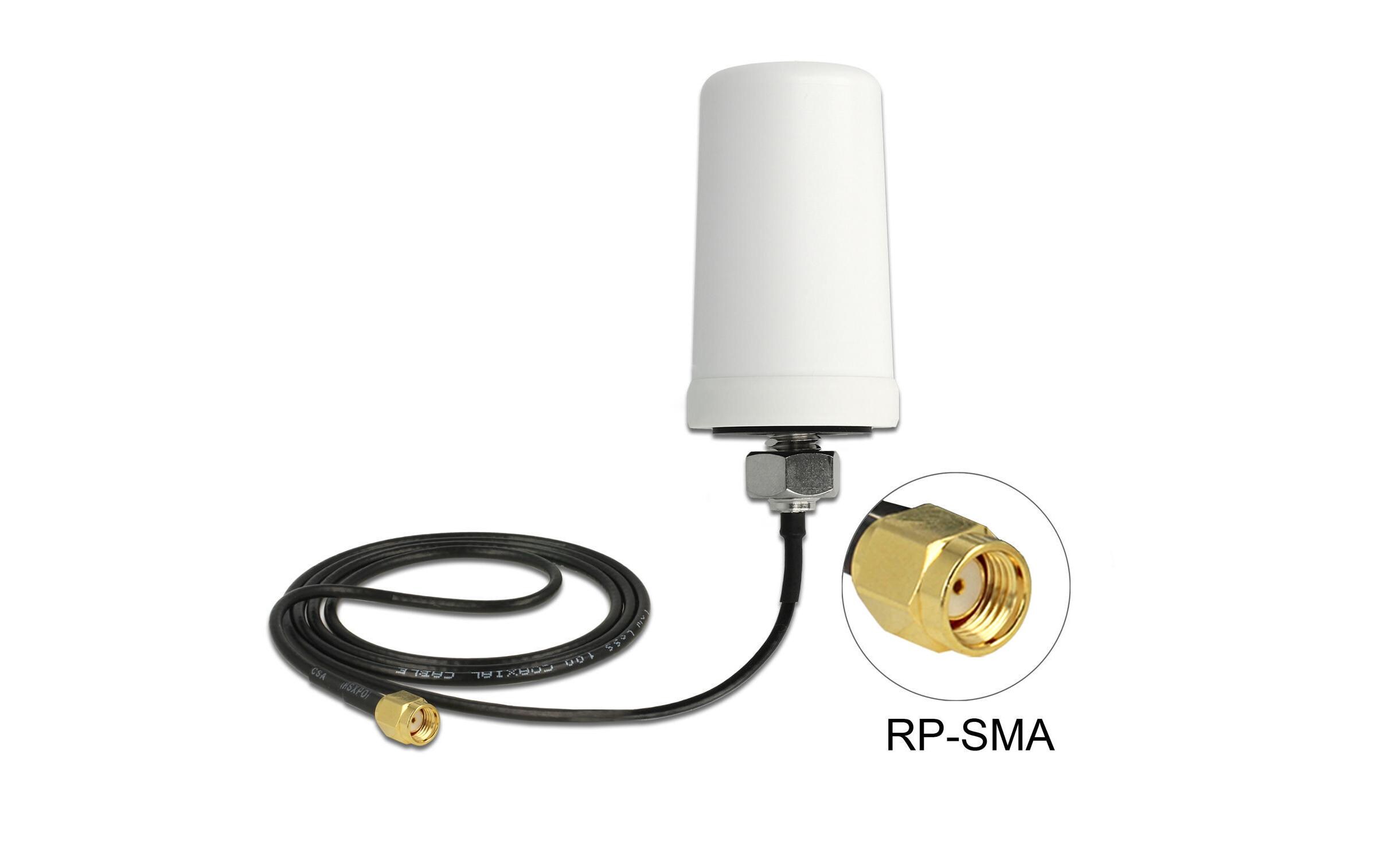 WLAN-Antenne RP-SMA, Dualband RP-SMA 3 dBi RundstrahlStabantenne