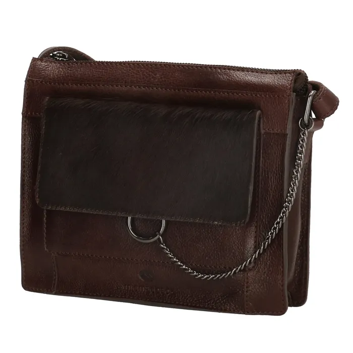 Micmacbags Mendoza Schoudertas Donkerbruin