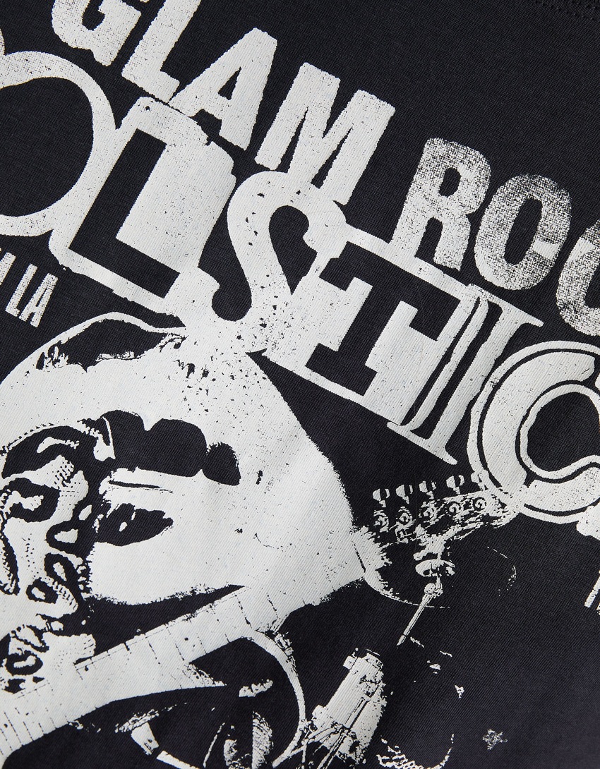 Camiseta de manga curta com estampa