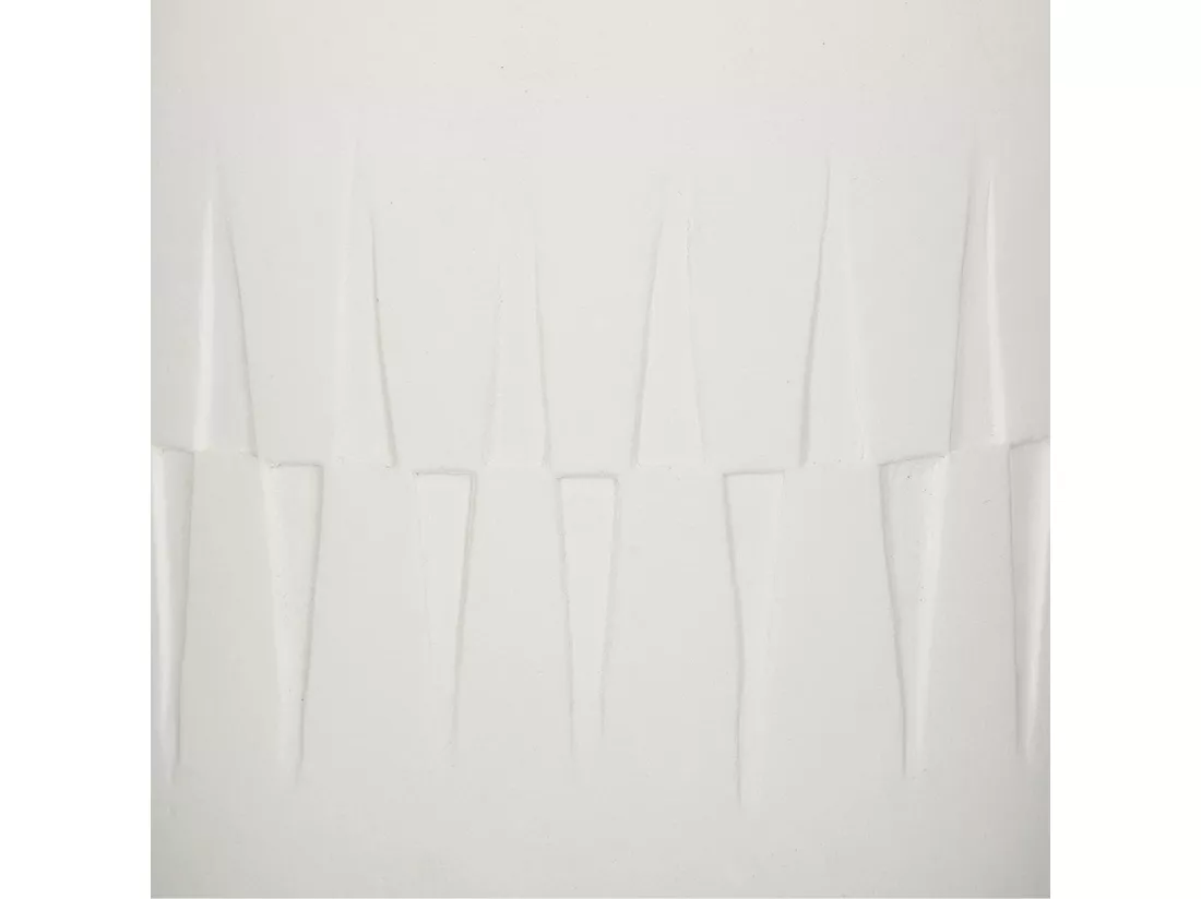 Palmier avec pot en ciment blanc etnik l.30 x p.30 x h 29, vert