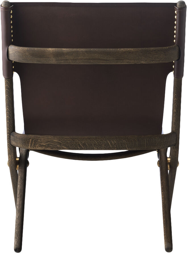 Audo Copenhagen Saxe chair - Brunolieret eg / Brun læder Brown stained oak/brown leathe