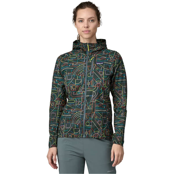 Veste trail PATAGONIA W'S HOUDINI JKT LOSE YOURSELF OUTLINE: NOUVEAU GREEN