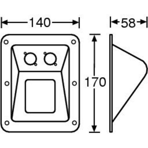 Adam Hall 87160 Einbauschale