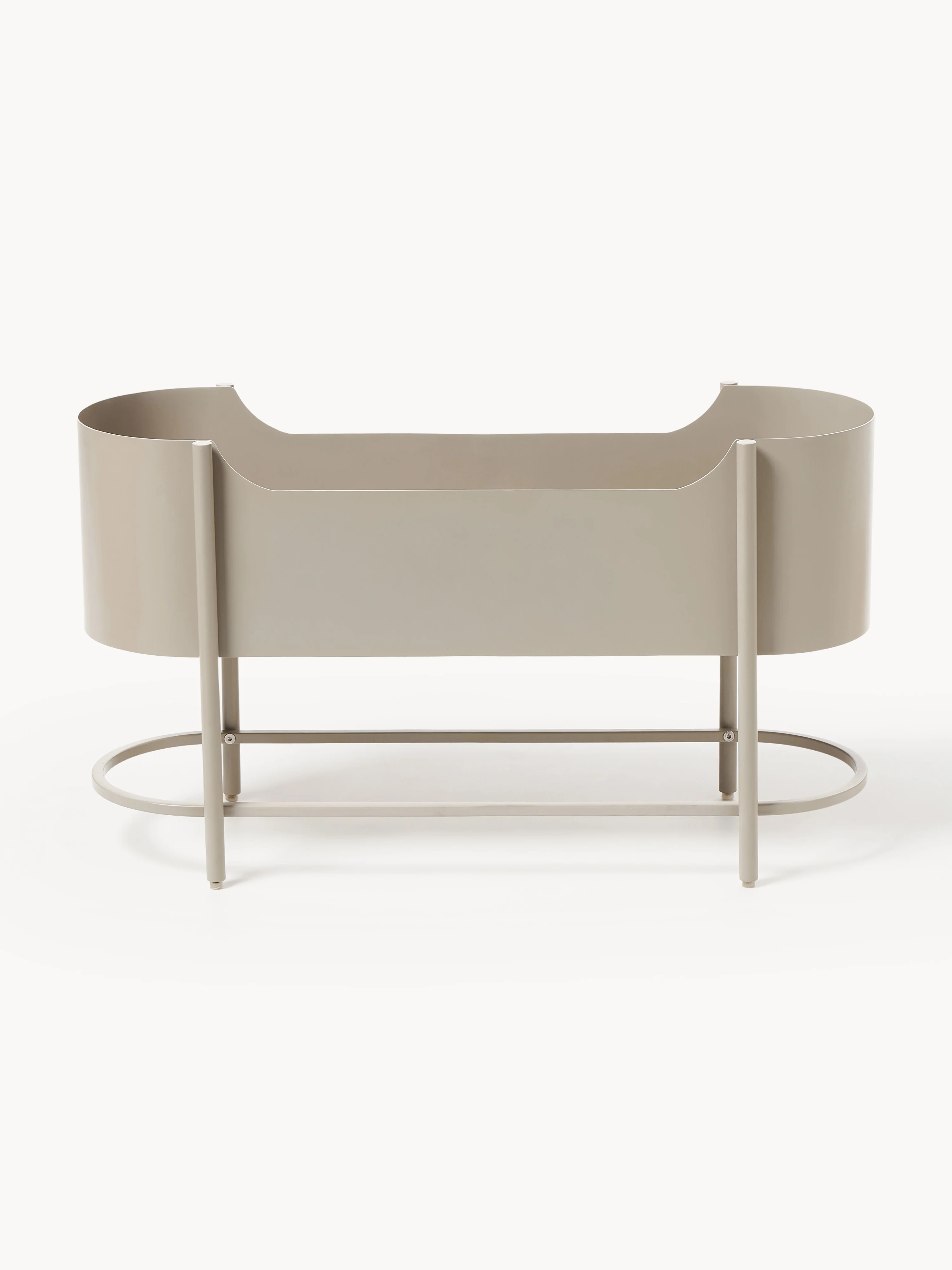 Metalen plantenbak Taru, H 45 cm