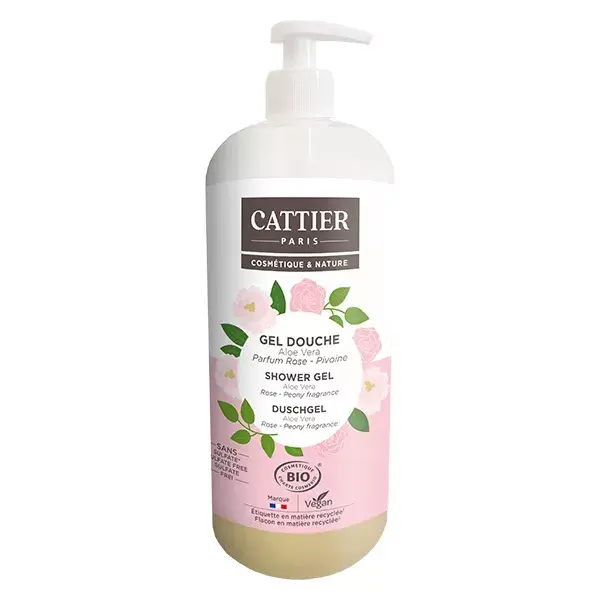 Gel de Banho Orgânico Cattier Rosa Peônia 1L