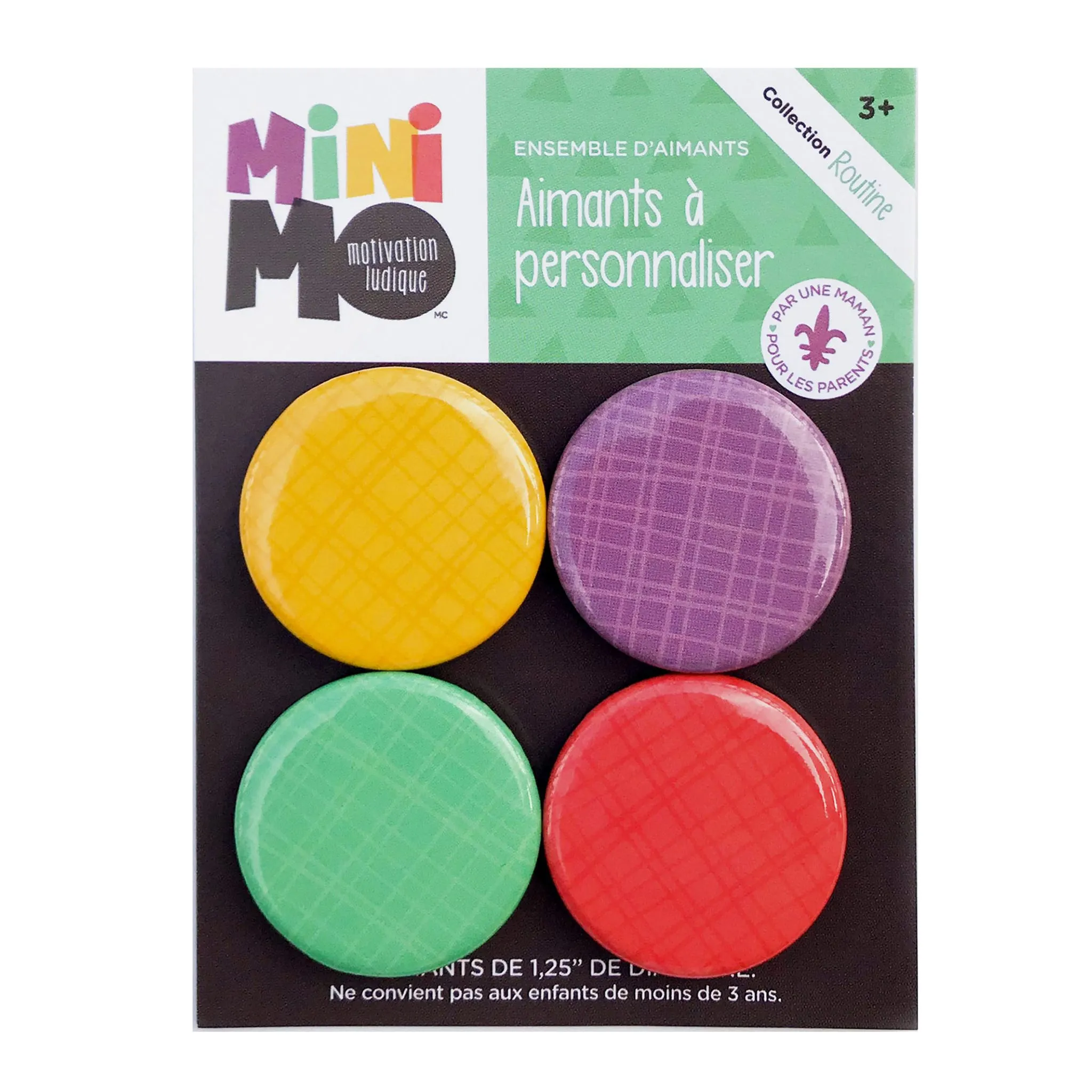 Minimo Aimants Paquet de 4 - À Personnaliser