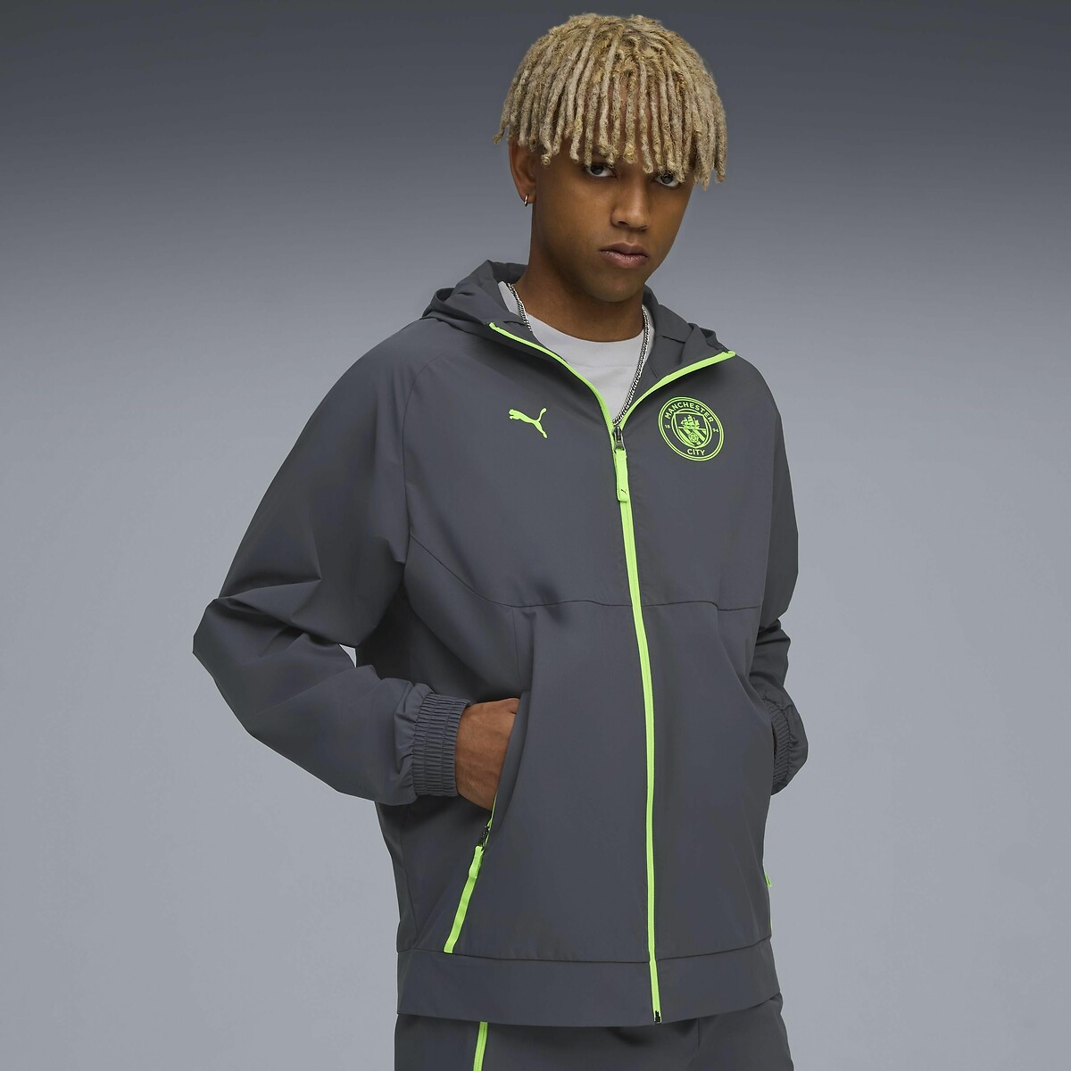 Jaqueta PUMA com zíper Manchester City