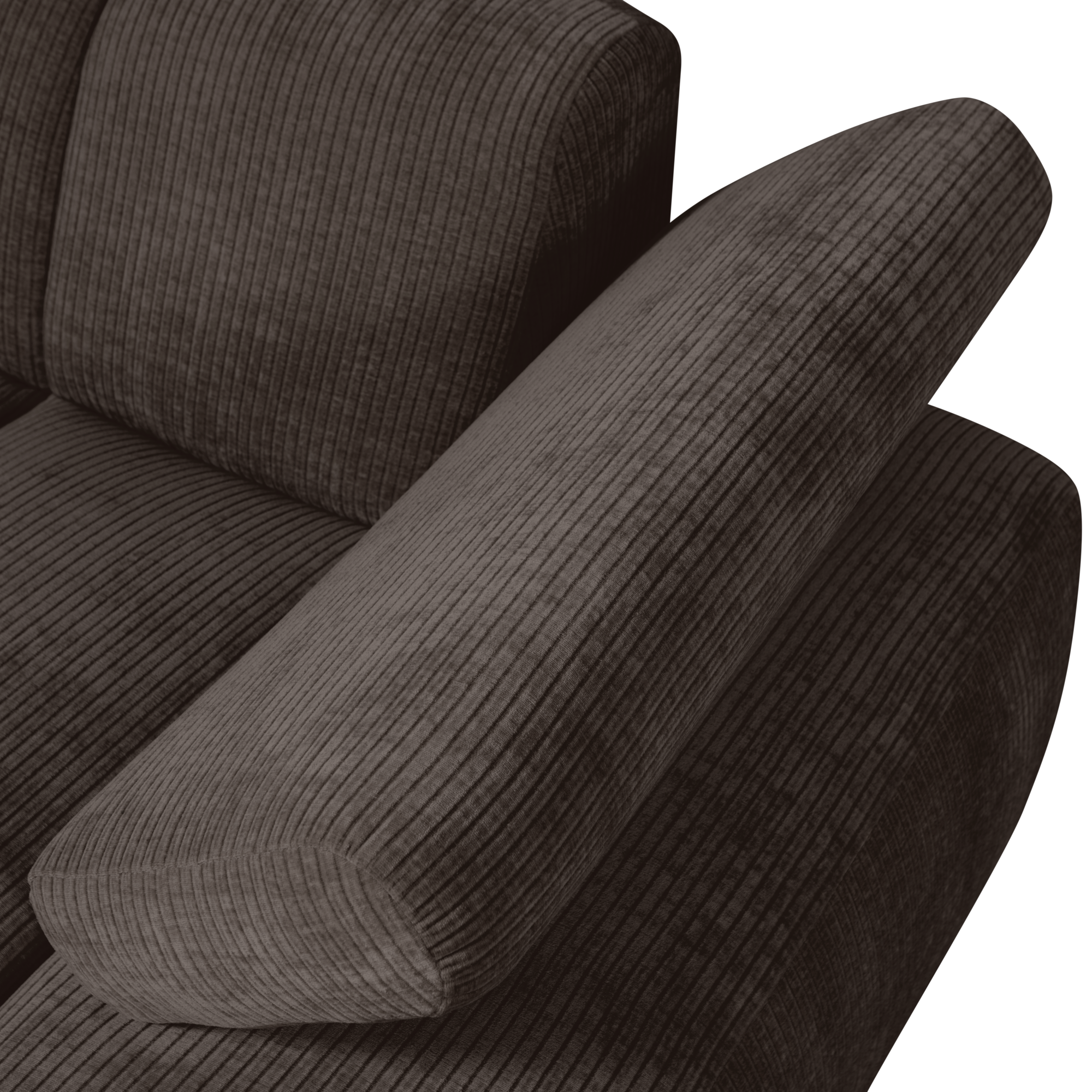 Chaise Longue Mojo Element Mojo Chaise Longue Element Rechts - Geweven Ribstof - Bruin