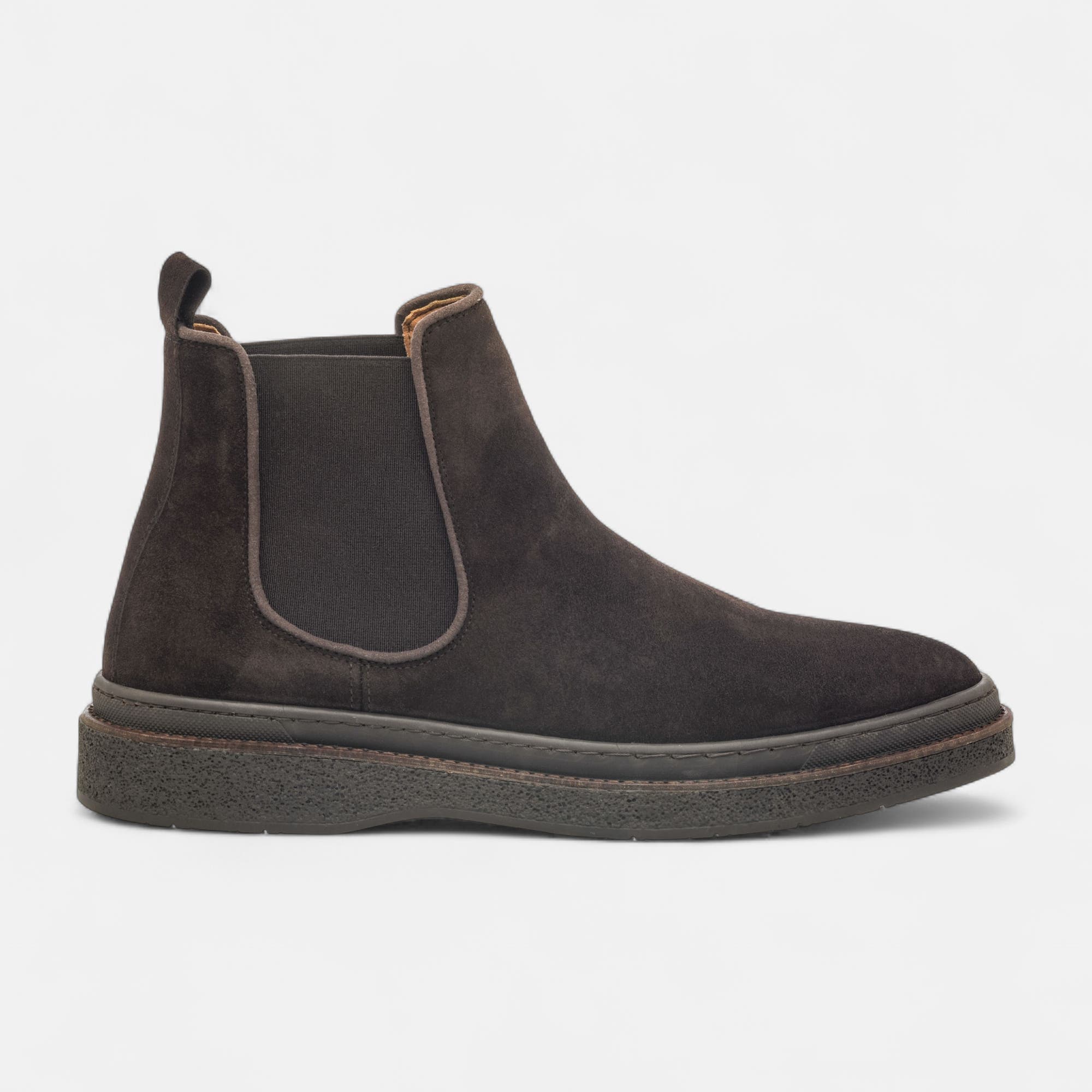 Boots chelsea Homme en cuir marron