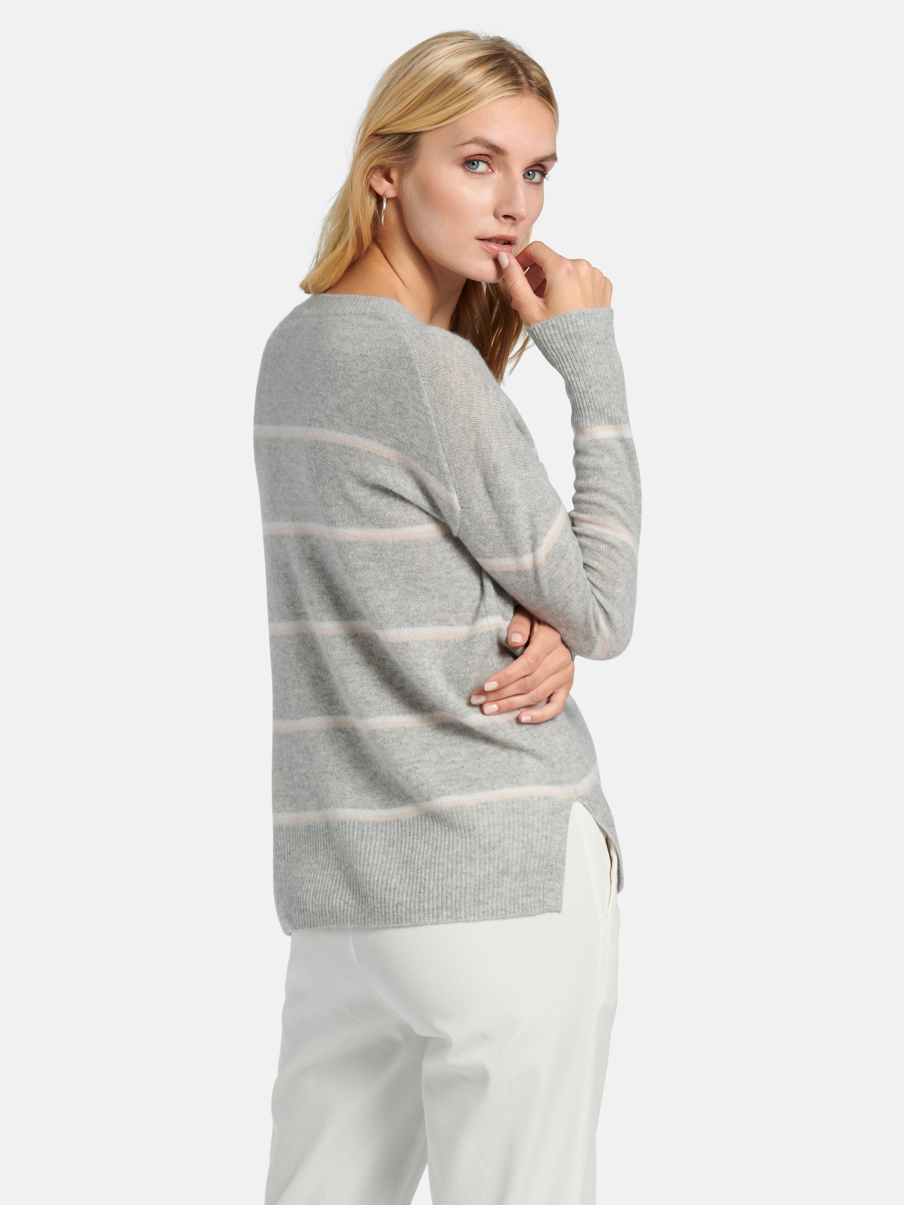 Rundhals-Pullover aus 100% Premium-Kaschmir