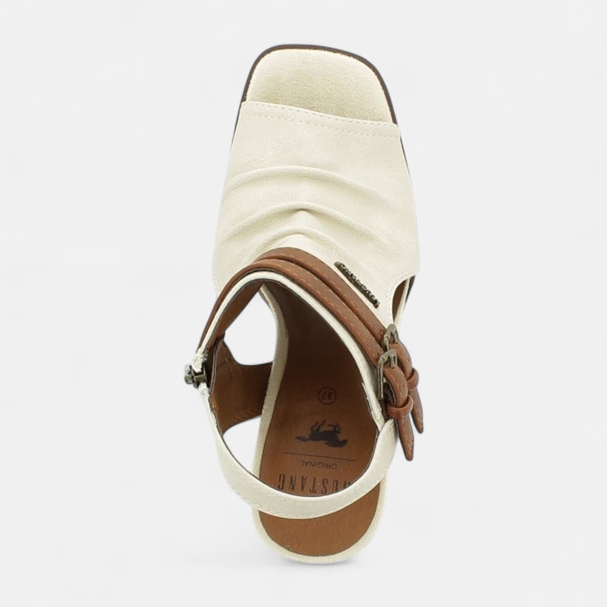 Nu-pieds à talon Femme beige