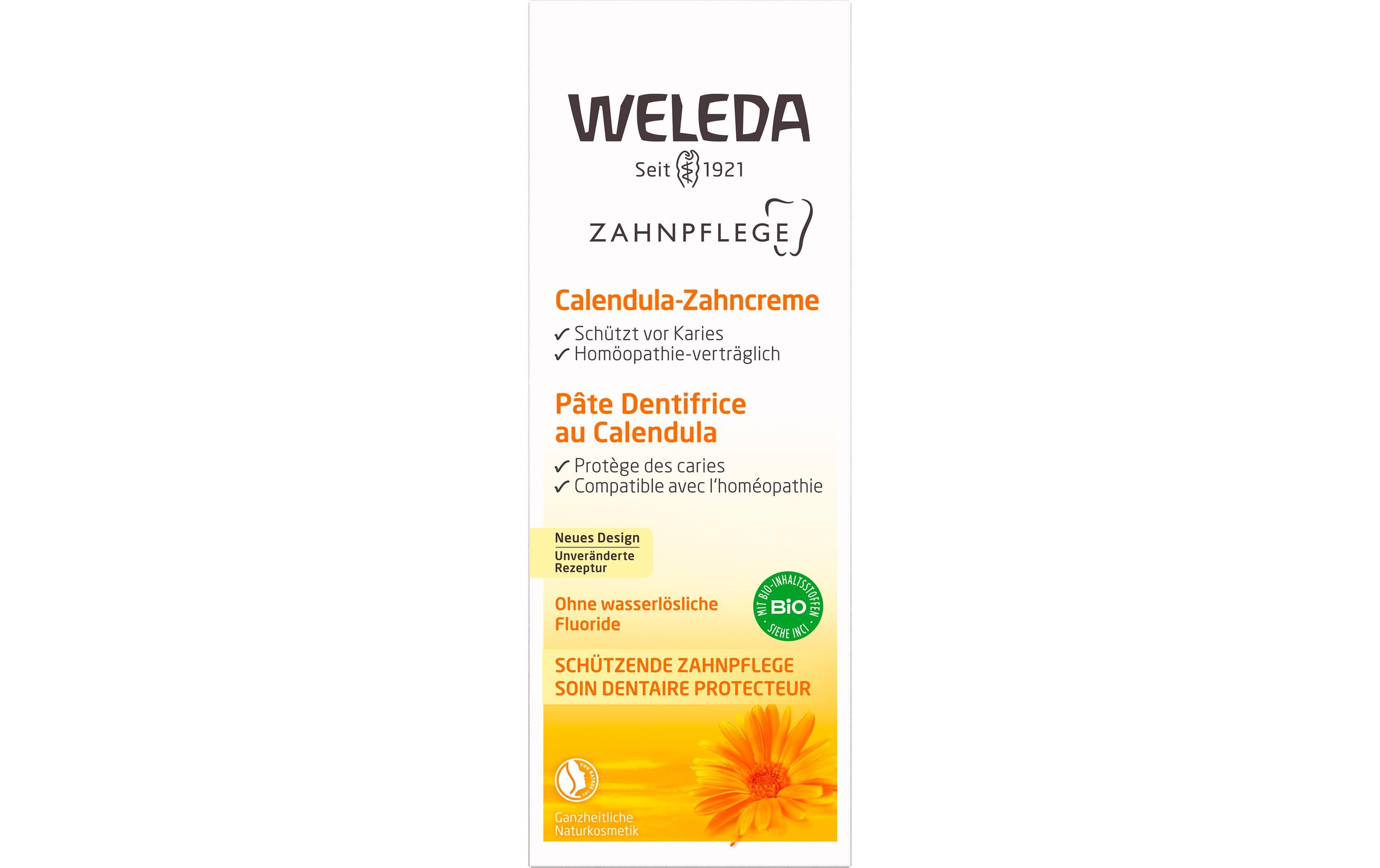 Zahncreme Calendula 75 mlNatürliche Kariesprophylaxe ohne Menthol
