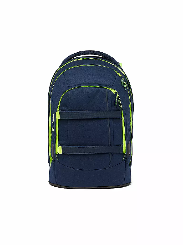 SATCH Schulrucksack Pack - Toxic Yellow dunkelblau