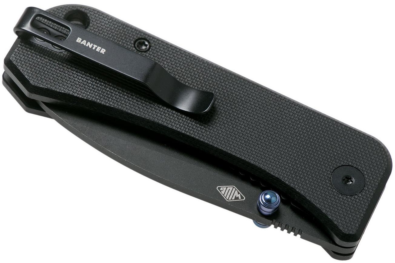 WE Knife Banter 2004B Black zakmes, Ben Petersen design