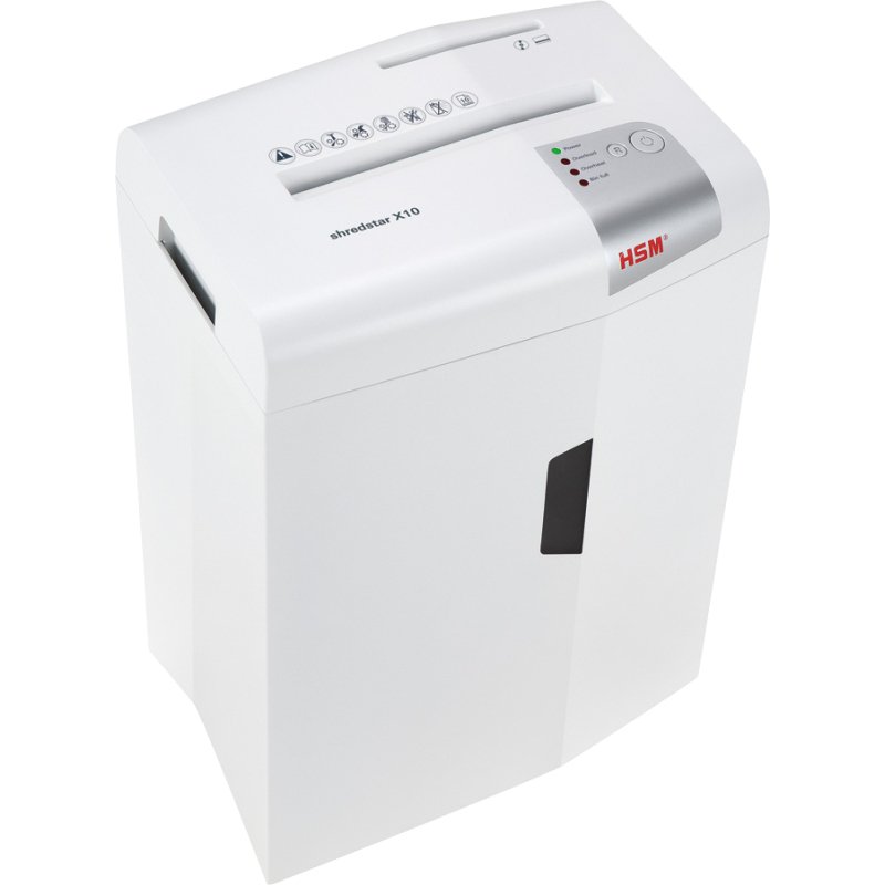 Destructeur HSM Shredstar X10 - coupe croisée