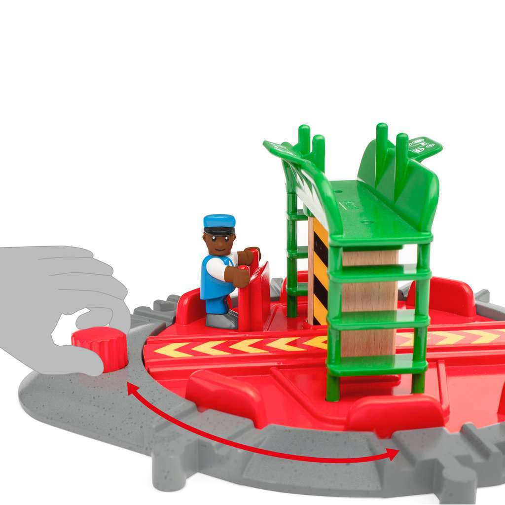 BRIO Spiel Lok-Drehscheibe mit Kontrollbrücke