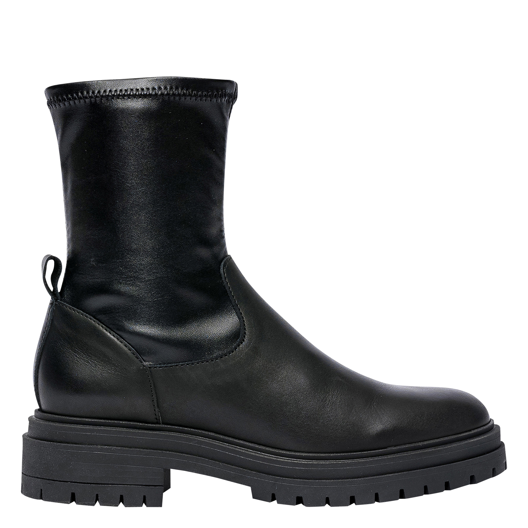 KIOURDY - Boots en cuir mélangé | Noir