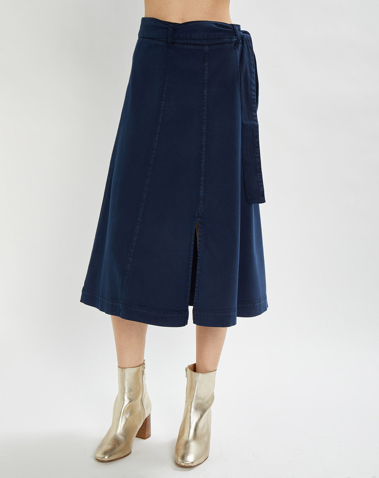 Stella Forest Jupe Nora mi-longue bleu indigo